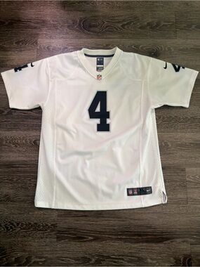 Nike Oakland Raiders Derek Carr #4 White NFL Football Jersey
